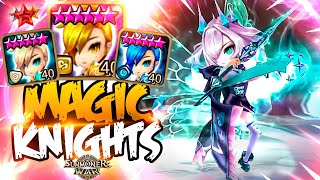 He Surprises Enemies with MASS MAGIC KNIGHTS  Summoners War [upl. by Onidranreb606]