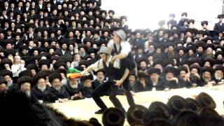 Lubavitcher Bochurem at the Satmar Rebbes Tish Part12 [upl. by Odlabu]