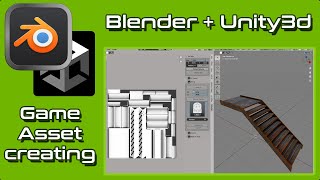 Creating a game asset for Unity3d in Blender 3D modeling multi texture projection [upl. by Margette180]