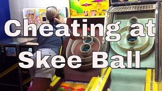 Tammy cheats at skeeball in Wildwood NJ [upl. by Jarvis]