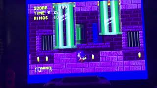 Sonic The Hedgehog Sega Mega Drive  Marble Zone Act 1 Glitch [upl. by Janette501]