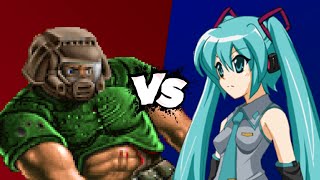 MUGEN Battle  Doomguy vs Hatsune Miku [upl. by Luo]