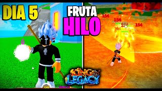 HAKI DE ARMADURA FRUTA HILO y MÁS🤯 KING LEGACY DIA 5✅ [upl. by Yur]