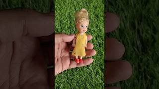 Doll hair cutting and dressing cute dollhouse doll dolls [upl. by Notsla]