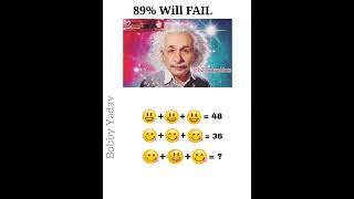 Emoji 😎 Addition Puzzzle Maths Quiz 🧐iqtest bobby [upl. by Sekoorb]