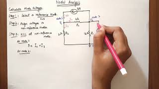 Nodal Analysis Problem Solution Steps [upl. by Adnaloy]