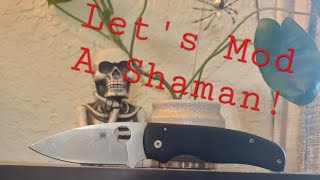 Lets Mod a Spyderco Shaman [upl. by Nnyleak]