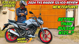 2024 TVS Raider 125 iGo Review  Top Speed  Better Than Pulsar N 125 [upl. by Akins247]