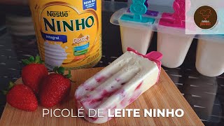 Picolé de LEITE NINHO super fácil  Criança na Cozinha [upl. by Hafirahs]