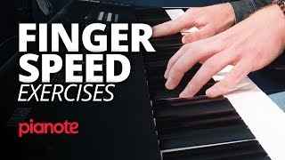 Piano Finger Speed Exercises [upl. by Einnahc]