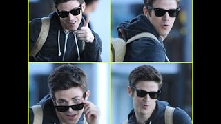 What Happens When Grant Gustin See Paparazzi Filming The Flash Watch [upl. by Slorac]