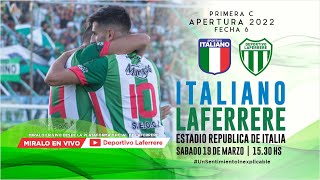 ⚽ ITALIANO vs LAFERRERE  FECHA 6  APERTURA 2022 [upl. by Schriever]