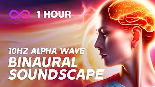 10Hz Deep Alpha Wave Binaural Beat Soundscape [upl. by Supen81]