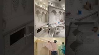 Makrana white marble marble ghar mandir temple sinhasan pooja room temple design work [upl. by Ozzie]