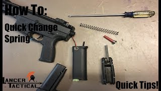 Lancer Tactical Generation 2 M4 Quick Change Spring Tutorial  Quick Tips  QSAirsoft [upl. by Triny]