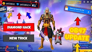 FREE FIRE DIAMOND HACK  FREE FIRE NEW MOD MENU OB47  UNLIMITED DIAMOND SCRIPT MOD APK 2024 [upl. by Zuzana]