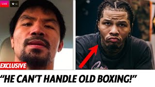 “I’LL FCK YOU UP” Manny Pacquiao CALLS OUT Gervonta Davis to FIGHT [upl. by Ateiluj]