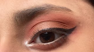 Simple bronze eye makeup  caramel eye makeup tutorial  easy eye makeup tutorial [upl. by Saunders]