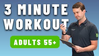 Exercise Anywhere No Equipment 3Minute Workout for Over 55s [upl. by Thorley]