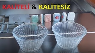 İyi Ve Kötü Bulaşık Makinesi Deterjanları Arasındaki Farkı Görün  Dishwashing Detergent [upl. by Nikolos]