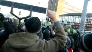 manchester united fans fight leeds fans [upl. by Everara]