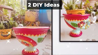 2 DIY DIY With Old Diya DIY Oil Can Planters  Best Reuse ideas Waste Diy Craft Ideas [upl. by Aderb]