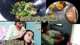 आज बरसों के बाद nitpicking karwaya Apne Kitchen garden ka saag banaye सब के vlog [upl. by Avevoneg164]