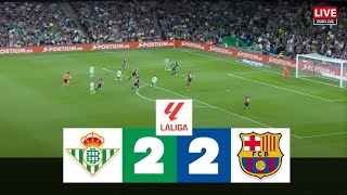 REAL BETIS vs BARCELONA  2425 LALIGA EA SPORTS [upl. by Bilac684]