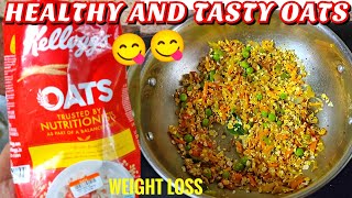 Tasty amp Healthy Oats Recipe to reduce belly fat  Kelloggs oats recipe oats recipe for weight loss [upl. by Elrebmik]