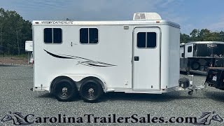 🦄 2003 Featherlite 2 Horse Bumper Pull with Weekender Package Tour 🦄 [upl. by Healy]