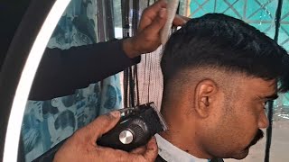 Spiky Haircut 05 fade Mens tutorial Full Video Hindi 🇮🇳Indian amit barber [upl. by Nauaj]