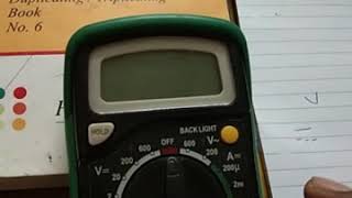 Multimeter AC voltage measurment [upl. by Eenitsed]