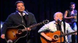 Stomp Jimmy Fallon Paul Simon Cecilia [upl. by Jamnis]