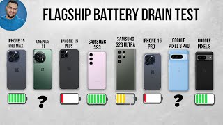 Ultimate Flagship Phone Battery DRAIN Test  2023 [upl. by Bibbye]