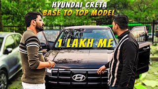 Modified Hyundai Creta Base Model To Top  E Model To SX Model Conversion  All Accesories [upl. by Ledif]