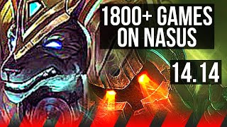 NASUS vs NAUTILUS TOP  1800 games 511  NA Master  1414 [upl. by Vas]