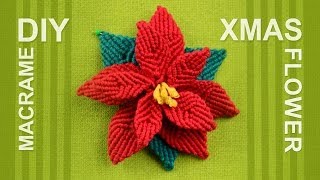 How to make Christmas Flower Poinsettia [upl. by Annad32]