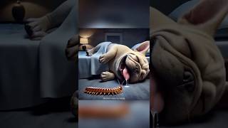 While the French Bulldog is sleeping soundly [upl. by Tades]