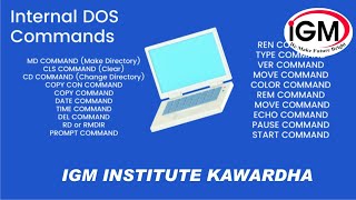 Operating System  Internal amp External command in DOS [upl. by Jeb]