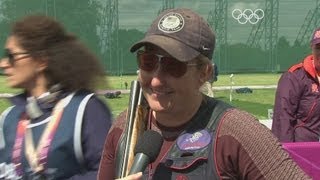 Rhode USA Wins Womens Skeet Shooting Gold  London 2012 Olympics [upl. by Drhcir]