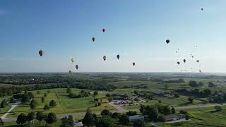 Indianola National Balloon Classic from the Air  July 30 2023 [upl. by Godfrey]