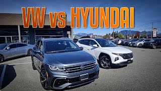 2024 Hyundai Tucson vs VW Tiguan A comparison review [upl. by Rintoul]