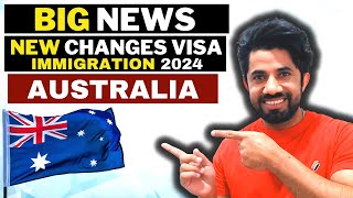 Big News 🚨 New Changes in Australia 🇦🇺 Visa System 2024  Student Visa TR Work 485 Visa I In Hindi [upl. by Marve]