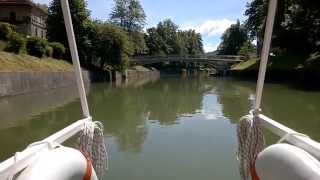 Fahrt mit dem touristischen Flussboot Ljubljana [upl. by Aleka]