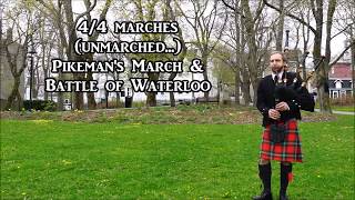 Pikemans March amp Battle of Waterloo bagpipes [upl. by Pan]