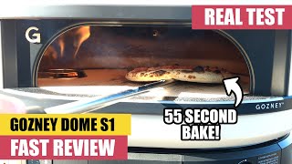 FAST REVIEW  Gozney Dome S1 Gas Pizza Oven TESTED [upl. by Nasas]