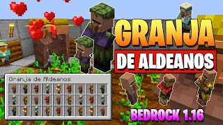 Minecraft Bedrock GRANJA de ALDEANOS 116 👶🏻  PE XBOX PS4 SWITCH WINDOWS 10 [upl. by Garling]