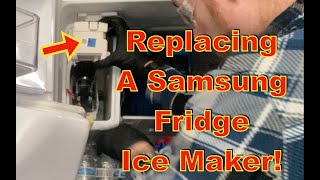 Samsung Fridge Ice Maker Not Working How to Replace a Samsung Fridge Ice Maker [upl. by Ellevel]