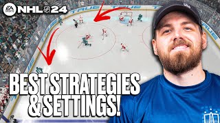 BEST NHL 24 SETTINGS AND STRATEGIES [upl. by Pederson]