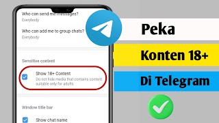 Cara mengaktifkan konten sensitif di Telegram Menonaktifkan pemfilteran di Telegram 2024 [upl. by Aloek116]